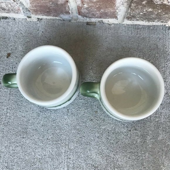 Jackson China Albany Hotel Restaurant Supply GA Set of 2 Cups Airbrushed VTG 50s - Picture 5 of 6